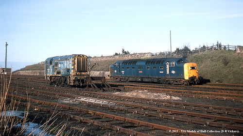 train diesel railway britishrail berwickupontweed pinza deltic class55 class08 55007 08747