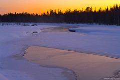 Sunset in Raitajärvi