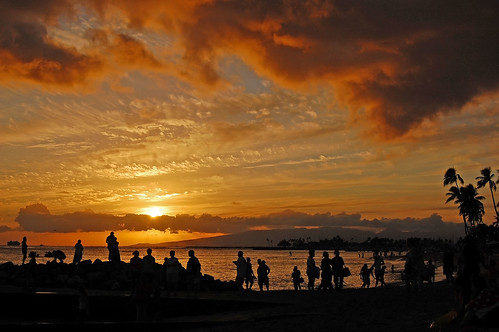 ocean sunset sky silhouette clouds hawaii nikon waikiki oahu horizon pacificocean ft waikikibeach d40 nikond40 derussybeach yabbdabbadoo