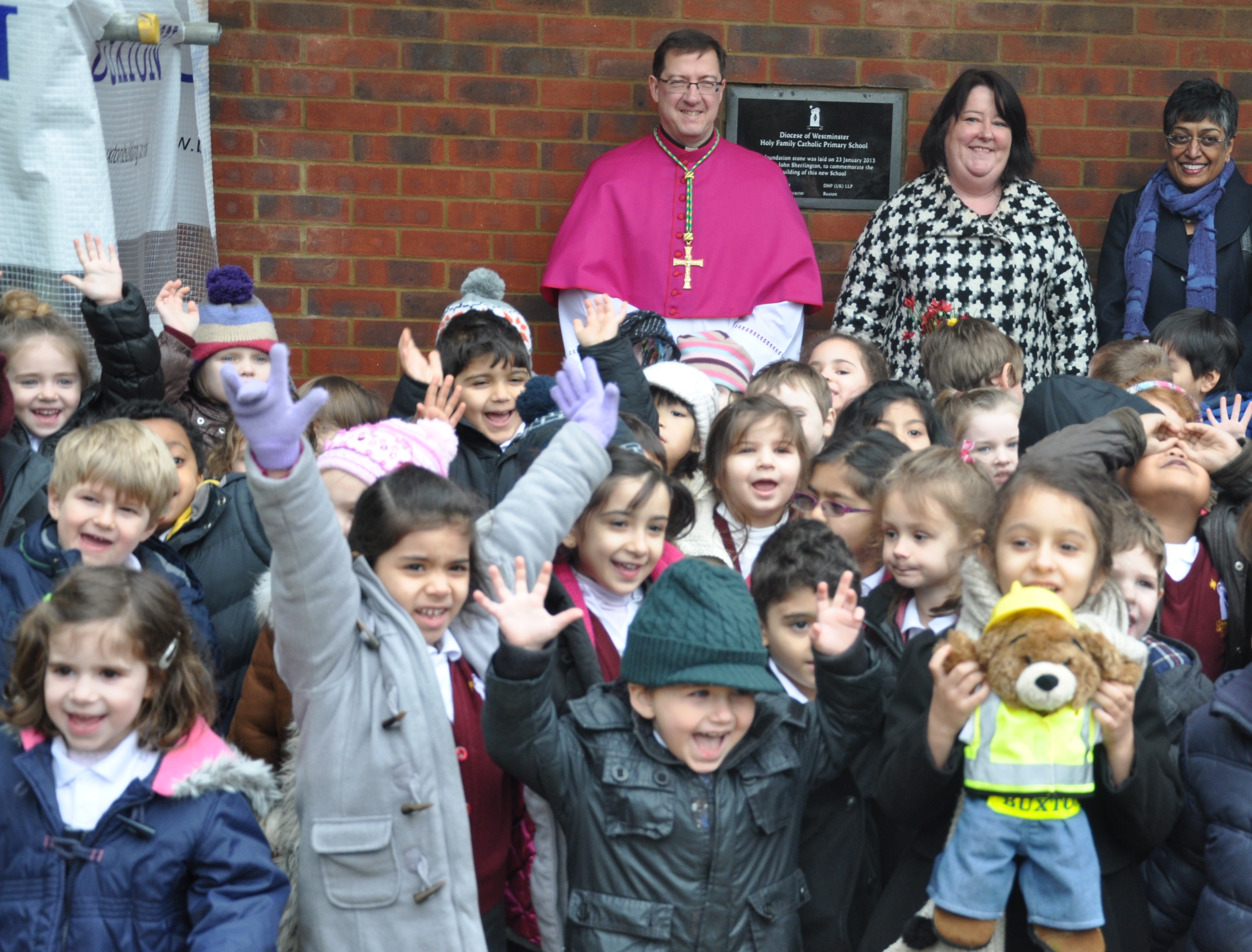 Foundation stone laid at new Catholic school in West Acton - Diocese of Westminster