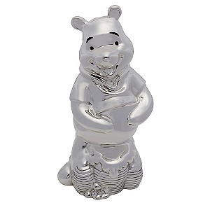 Winnie the Pooh solid silver money box is a charming christening gift