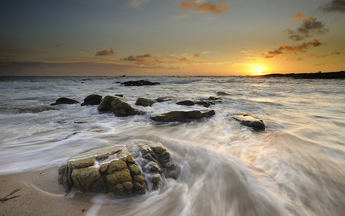 beach sunrise rocks plage rochers île yeu dyeu cotenord îledyeu îlesduponant lagournaise