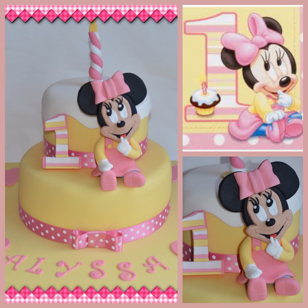 Baby Minnie Mouse 1st Birthday Cake Www Facebook Com Cakes Flickr