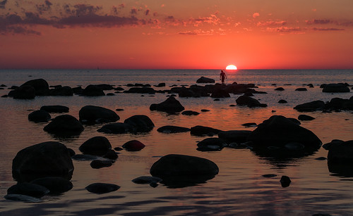 sunset lake ontario canada huron kettlepoint