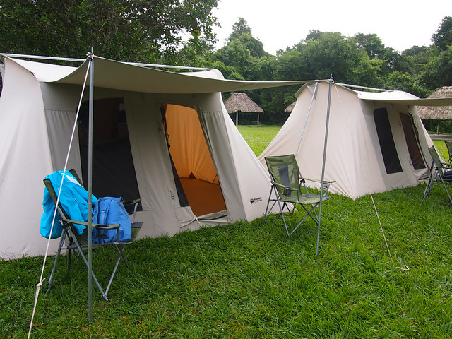 Camping at Tikal National Park, Guatemala