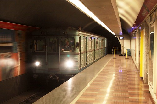 BKV operated Metrovagonmash type 'Ev' train in Budapest