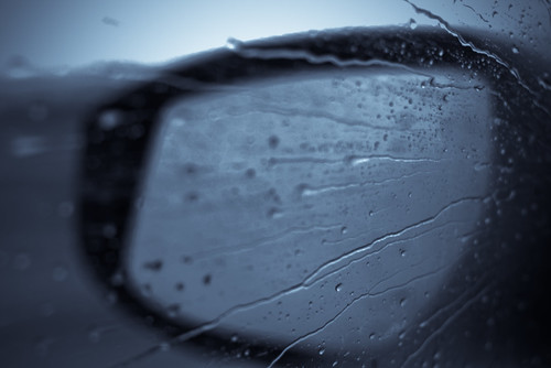 blue window water glass car rain weather rearviewmirror