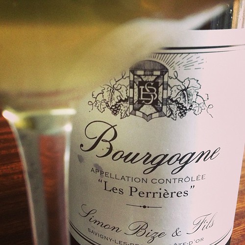 This 2010 Simon Bize Bourgogne Blanc Les Perrières is deeeelicious