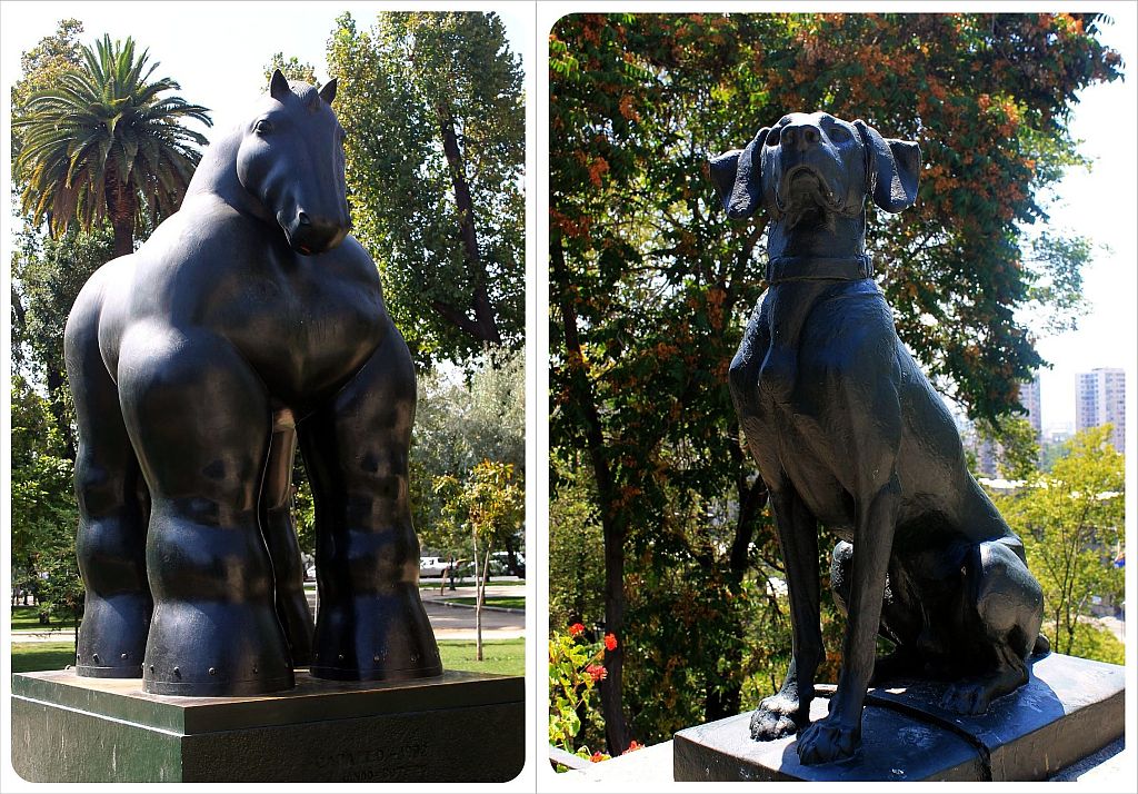 Santiago animal sculptures
