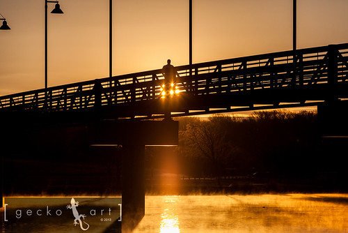morning bridge lake water architecture sunrise dallas texas dfw whiterocklake