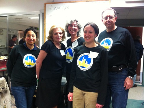 Photo of fiave chapter volunteers at WAMU