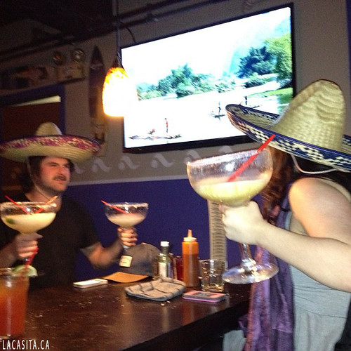 Good ol ye Mexican stand off giant margaritas Vancouver BC