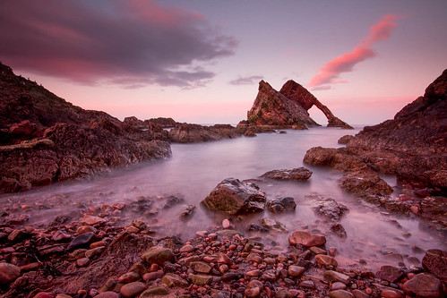 sunset sea sky rock landscape scotland shore beacheslandscapes