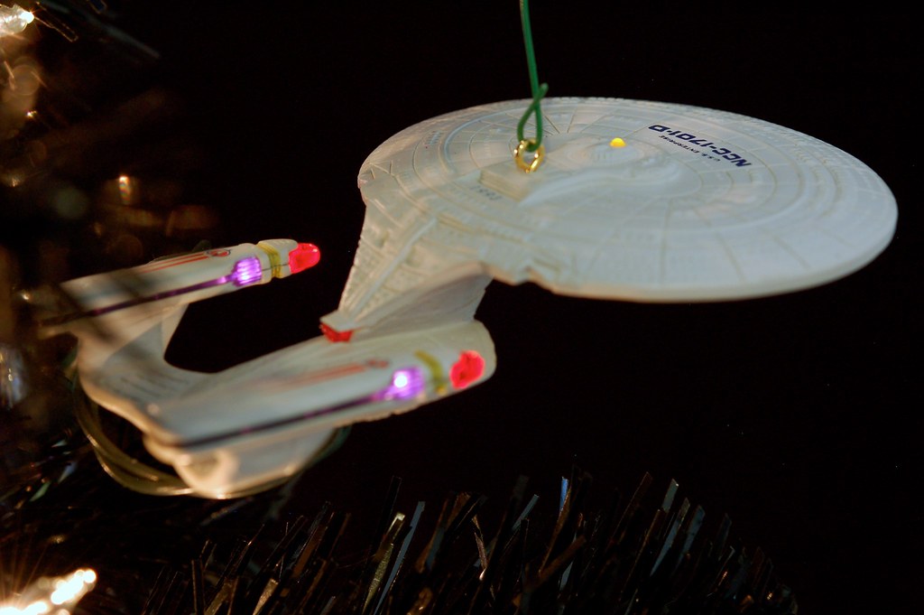 USS Enterprise-D On The Star Trek Christmas Tree 2012