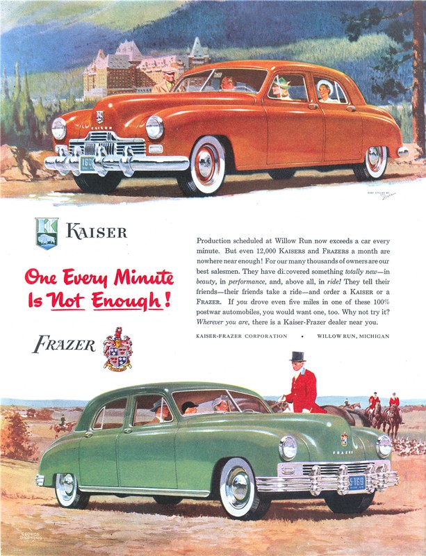 Kaiser-Frazer - published in The Saturday Evening Post - September 6, 1947