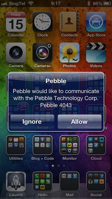After Closing Pebble iOS App