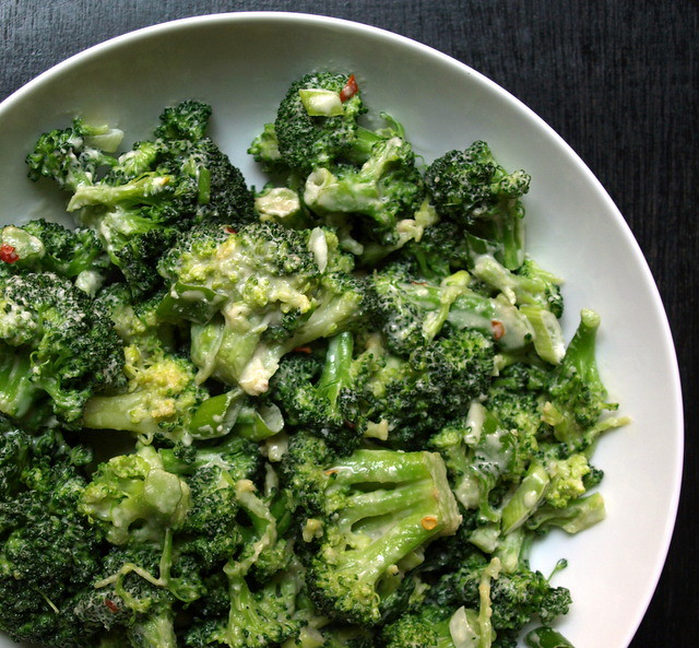 Broccoli + Tahini-Miso Dressing