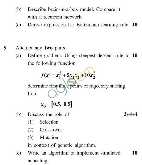 UPTU B.Tech Question Papers - IT-031-Neural Networks