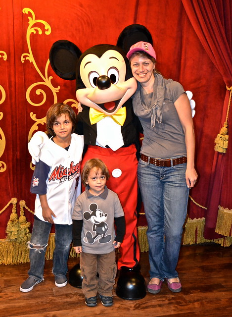  a photo with mickey mouse at disney world