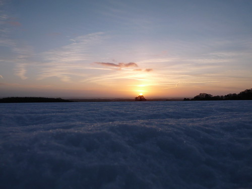 morning sky sun snow tree field wales sunrise dawn northwales coedpoeth thecull