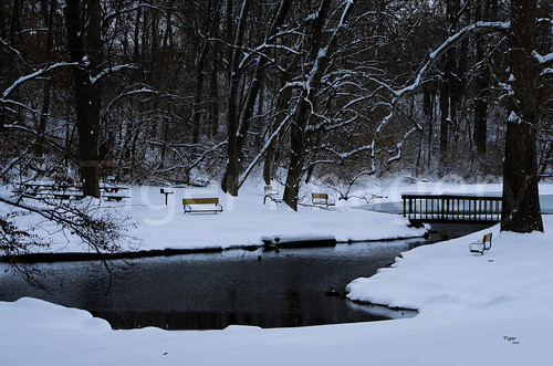 park winter snow nature landscape illinois pond nikon footbridge southpark quincyil nikond7000 southparkquincyil