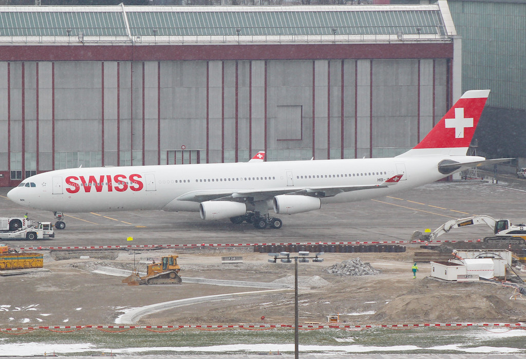 SWISS Airbus A340-313X HB-JMK (LSZH) 22.02.13