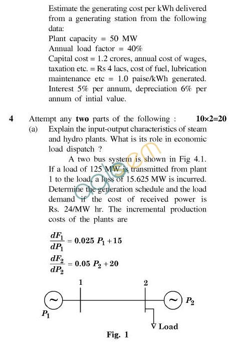 UPTU B.Tech Question Papers - TEE-604-Power Station Practice