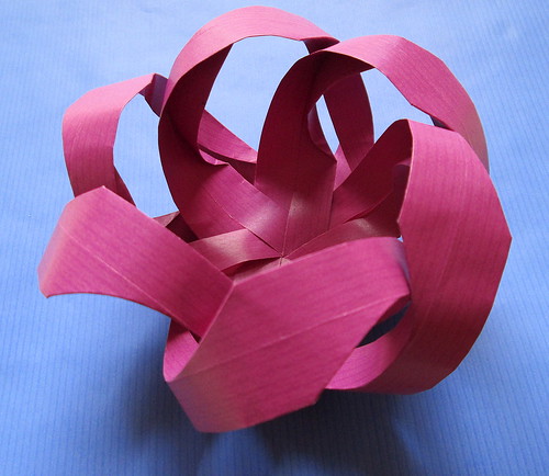 snowflake origami stripes