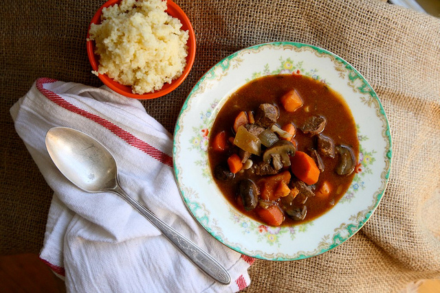 beef and sweet potato stew