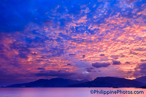 sunset sea sky clouds bay olongapo subic baloybeach barriobarretto