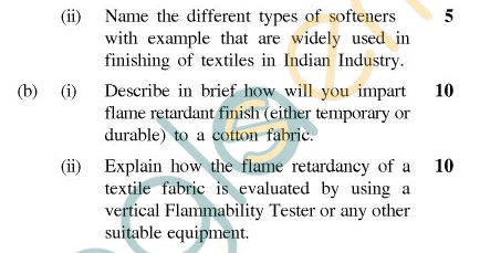 UPTU B.Tech Question Papers - CT-403 - Textile Chemistry-II