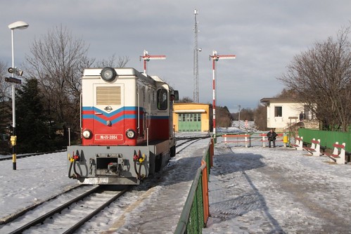 A bit of sunshine in the snow at the Children's Railway