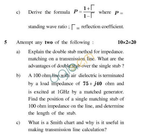 UPTU B.Tech Question Papers - EC-401-Electromagnetic Field Theory