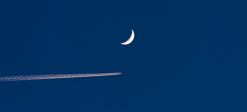 blue light sunset sky moon night airplane evening sweden smoke airliner fumes