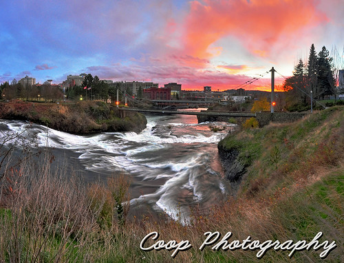 park city november sunset panorama orange color skyline river lens photography waterfall washington nikon spokane 21 11 falls tokina upper wa coop riverfront eastern f28 2012 d90 1116mm