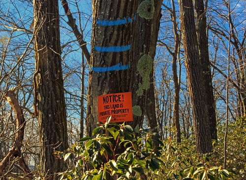 trees winter sign hiking pennsylvania creativecommons mountainlaurel privateproperty heaths endlessmountains columbiacounty privateland redrockmountain