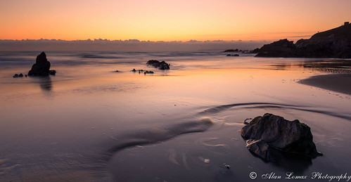 sunset sea seascape beach coast lowlight rocks cornwall coastal tides d800 whitsandsbay d800lowlight
