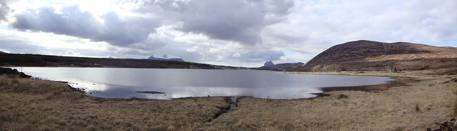 Loch and mountains