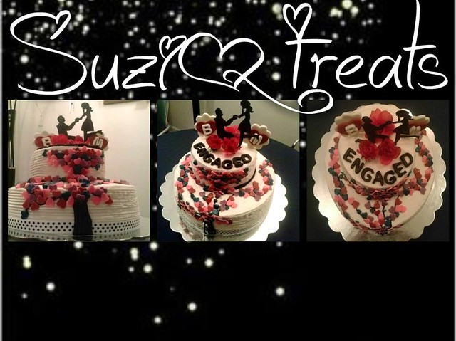 Engaged Cake by Suzi Gonzalez