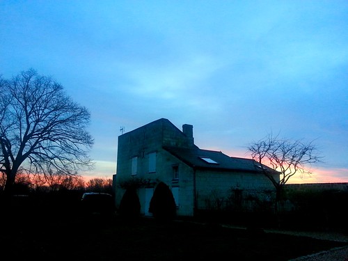 morning france sunrise saumur