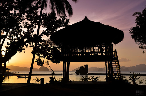sunset silhouette bay nikon asia philippines el lagoon resort exotic tropical southeast nikkor nido palawan lagen bacuit d7000
