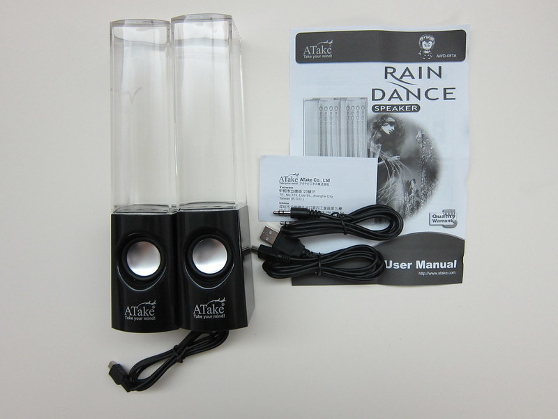 ATake Rain Dance Speakers - Box Content