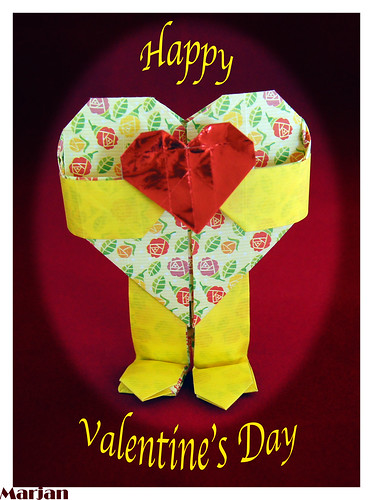 Origami 'Will you be my Valentine' (Stacy Mannes)