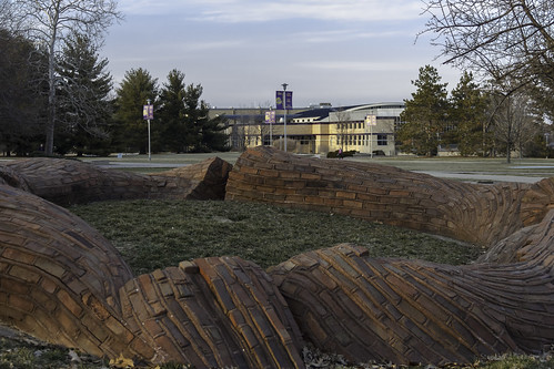 ancient humpring johnspofforth spofforth brick mortar outdoor outdoorsculpture art artist artistic 1978 westernillinoisuniversityuniversity university wiu library campus lawn abstract rounded wall circle hopewellindians westernillinois illinois il macomb evening sunset dusk usa unitedstates america northamerica canon 60d canoneos60d masonry trees buildings sidewalk grass scenery landscape lightroom mcdonough mcdonoughcounty photo photograph picture image photography photographer beautiful westernillinoisuniversity