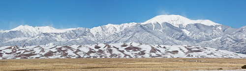 park blue orange usa brown sun snow nationalpark sand colorado dunes sanjuanmountains sangredecristo greatsanddunenationalpark cristomountains