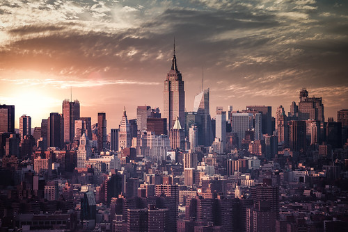 nyc newyorkcity sunset sky newyork skyline day imac cityscape cloudy midtown 5k retina