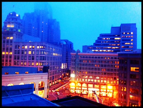 city at twilight