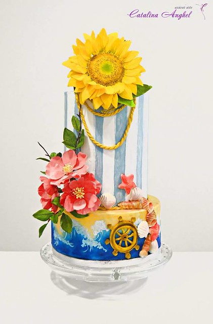 Summer Wedding Cake by Catalina Anghel of Catalina Anghel azúcar'arte
