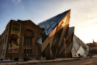 Royal Ontario Museum at sunset