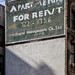 Apartment Rental Sign
